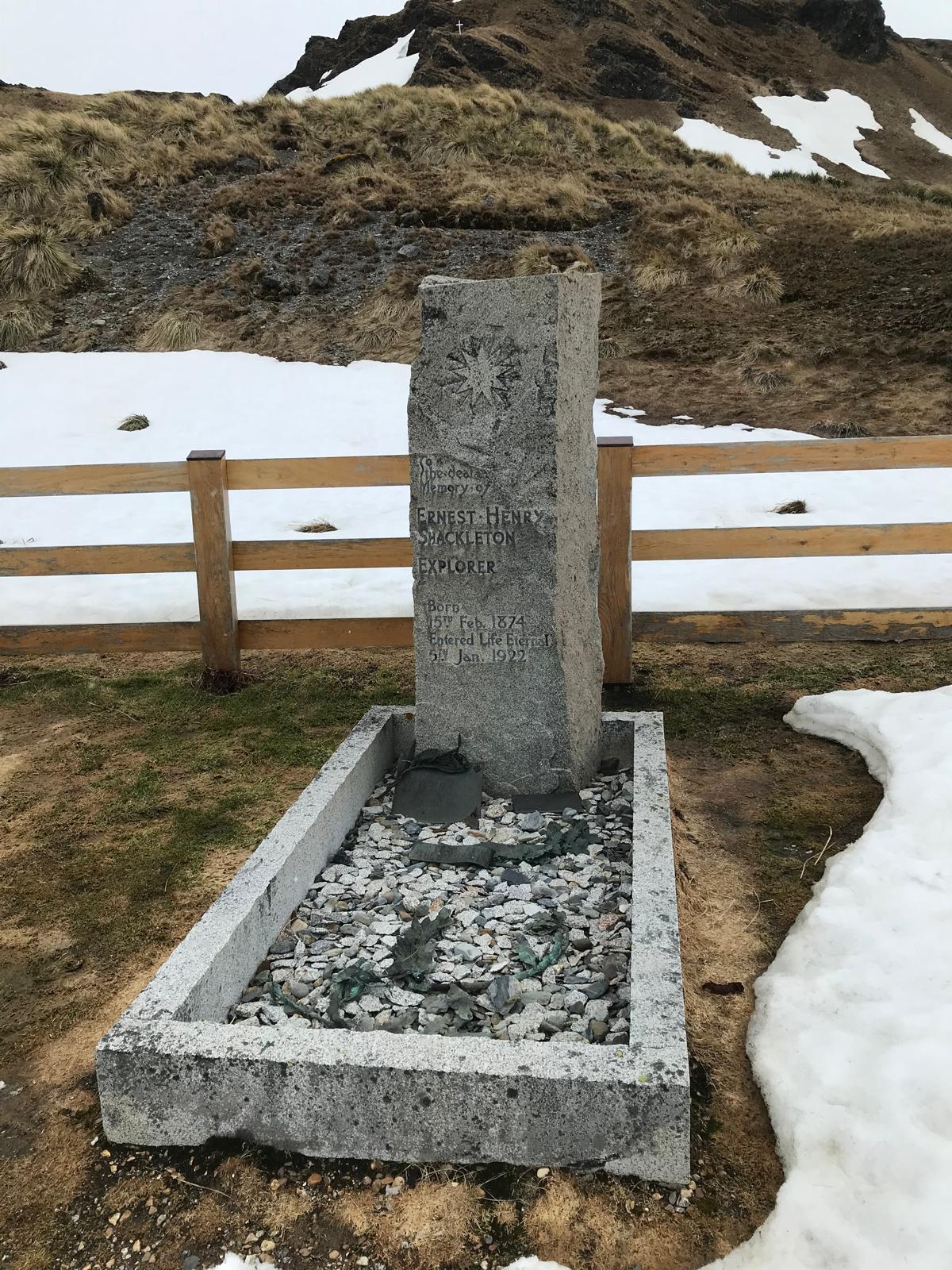 Shackleton's grave, Grytviken.