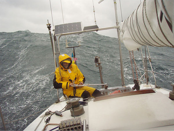 The Black Sea is not always calm — especially in winter. December 2009.