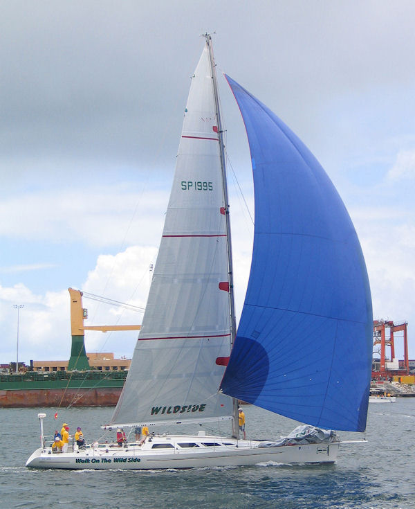 During the Fremantle Harbour race, December 2008.